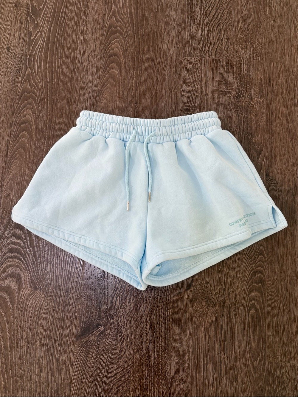 EUC Light Blue Women's Drawstring Lounge Shorts Comfrt Small Pastel